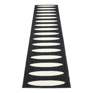 Čierny vnútorný a vonkajší behúň 70x300 cm Ella Black – Pappelina