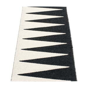 Čierno-biely vnútorný a vonkajší behúň 70x150 cm Vivi Black – Pappelina