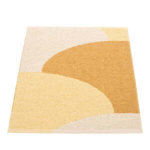 Okrovožltý vnútorný a vonkajší koberec 70x90 cm Hill Ochre Pale Yellow – Pappelina