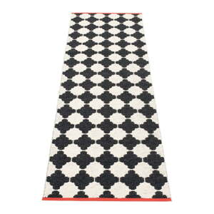 Čierno-biely vnútorný a vonkajší behúň 70x225 cm Marre Black Coral – Pappelina