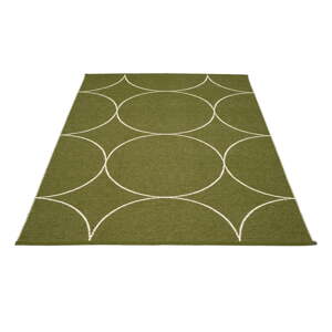 Tmavozelený vnútorný a vonkajší koberec 180x275 cm Boo Dark Olive – Pappelina
