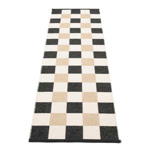 Čierno-krémový vnútorný a vonkajší behúň 70x240 cm Pix Black Vanilla – Pappelina