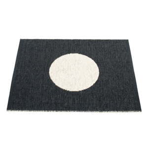 Čierno-biely vnútorný a vonkajší koberec 70x90 cm Vera Black – Pappelina