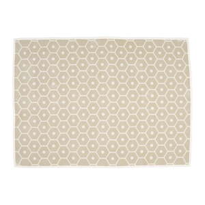 Krémová deka s prímesou vlny 140x180 cm Honey Sand – Pappelina