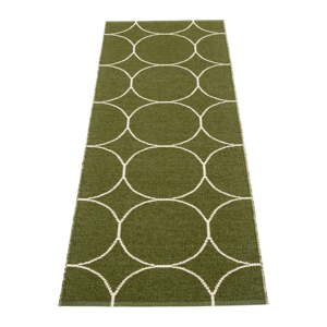 Tmavozelený vnútorný a vonkajší behúň 70x200 cm Boo Dark Olive – Pappelina