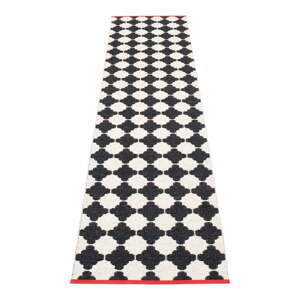 Čierno-biely vnútorný a vonkajší behúň 70x300 cm Marre Black Coral – Pappelina