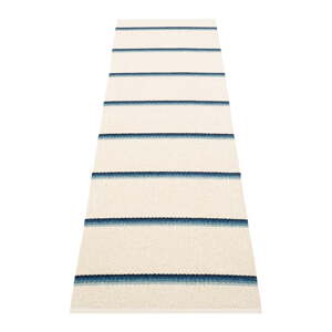 Modro-krémový vnútorný a vonkajší behúň 70x240 cm Olle Blue Vanilla – Pappelina