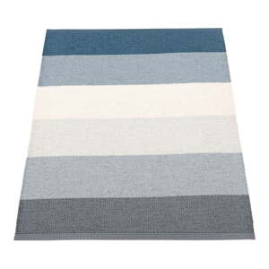 Modro-krémový vnútorný a vonkajší koberec 70x100 cm Molly Ocean Grey – Pappelina