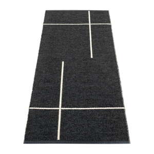 Čierny vnútorný a vonkajší behúň 70x180 cm Fred Black – Pappelina