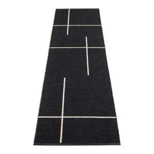 Čierny vnútorný a vonkajší behúň 70x270 cm Fred Black – Pappelina