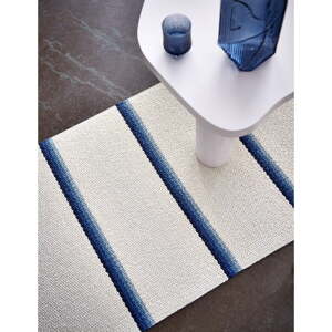 Modro-krémový vnútorný a vonkajší behúň 70x300 cm Olle Blue Vanilla – Pappelina