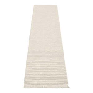 Krémový vnútorný a vonkajší behúň 70x300 cm Mono Linen Vanilla – Pappelina