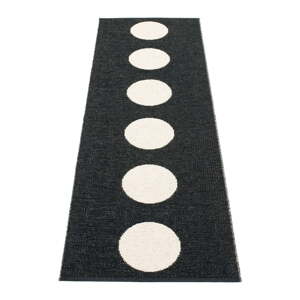 Čierno-biely vnútorný a vonkajší behúň 70x225 cm Vera Black – Pappelina