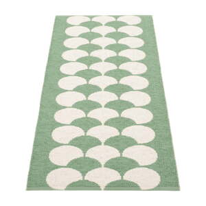 Zelený/krémovobiely vnútorný a vonkajší behúň 70x150 cm Poppy Oregano – Pappelina
