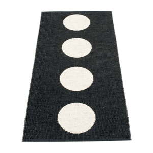 Čierno-biely vnútorný a vonkajší behúň 70x150 cm Vera Black – Pappelina