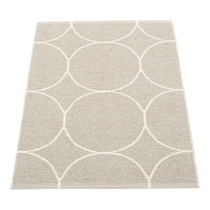Krémový vnútorný a vonkajší koberec 70x100 cm Boo Linen – Pappelina