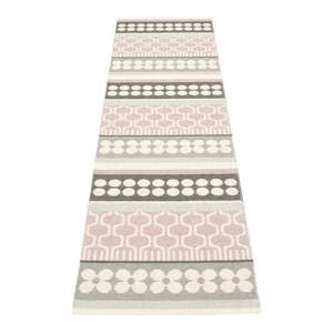 Svetloružovo-sivý vnútorný a vonkajší behúň 70x270 cm Asta Pale Rose – Pappelina