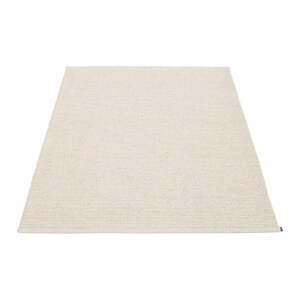 Krémovobiely vnútorný a vonkajší koberec 140x200 cm Mono Linen Vanilla – Pappelina