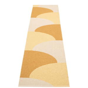 Okrovožltý vnútorný a vonkajší behúň 70x270 cm Hill Ochre Pale Yellow – Pappelina