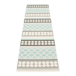 Sivo-tyrkysový vnútorný a vonkajší behúň 70x270 cm Asta Pale Turquoise – Pappelina