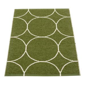 Tmavozelený vnútorný a vonkajší koberec 70x100 cm Boo Dark Olive – Pappelina