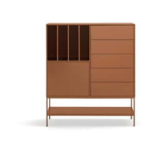 Skrinka v tehlovej farbe 120x140x45 cm Platt – Teulat
