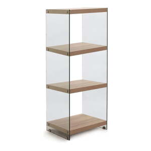 Sklenená knižnica v prírodnej farbe 46x120x29,5 cm Nancy – Tomasucci