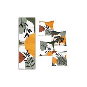 Súprava sedákov a behúňa 5 ks Illustrated Autumn – Mila Home