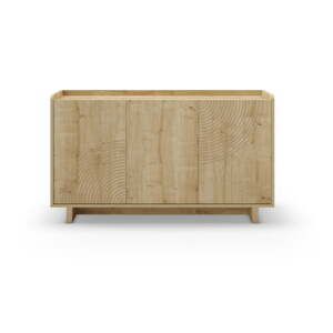 Komoda v dekore duba v prírodnej farbe 140x80x40 cm Daira – Marckeric