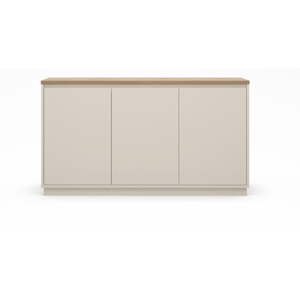 Béžová komoda v dekore duba 152x84x40 cm Loreta – Marckeric