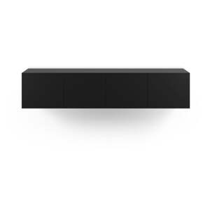 Čierny TV stolík 180x38x35 cm Daroca – Marckeric