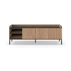 TV stolík v dekore duba v prírodnej farbe 160x55x42 cm Adara – Marckeric