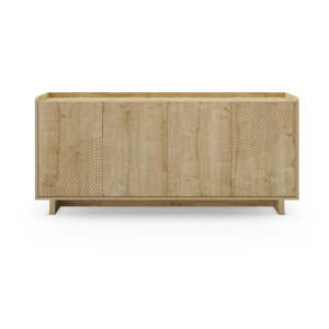 Komoda v dekore duba v prírodnej farbe 180x80x40 cm Daira – Marckeric