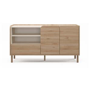 Komoda v dekore duba v prírodnej farbe 141x75,5x44 cm Monza – Marckeric