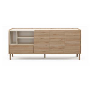 Komoda v dekore duba v prírodnej farbe 180x75,5x44 cm Monza – Marckeric