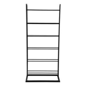 Čierny kovový regál na víno počet fliaš 5 38x84,5x20 cm Single Floor – PT LIVING