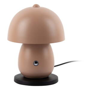 Svetlohnedá LED stolová lampa s kovovým tienidlom (výška  18 cm) Mono LED – Leitmotiv