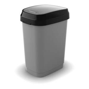 Sivý odpadkový kôš 25 l Dual Swing Bin M – KIS
