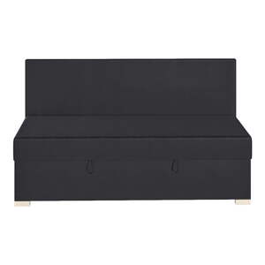 Tmavo modrá detská posteľ s úložným priestorom s matracom 90x200 cm Cozi - Ghado