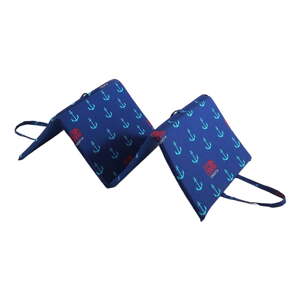 Modrý záhradný sedák na ležadlo 49x137 cm   Anchors – B.E.S.
