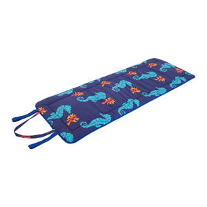 Modrý záhradný sedák na ležadlo 52x148 cm   Seahorse – B.E.S.