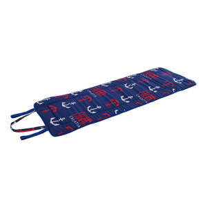 Červený/modrý záhradný sedák na ležadlo 52x148 cm   Anchors – B.E.S.