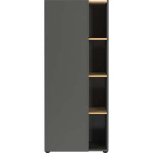 Antracitová knižnica v dekore duba 61x145x34 cm Adrano – Germania