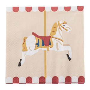 Papierové obrúsky v súprave 20 ks 33x33 cm Merry-go-round – Bloomingville