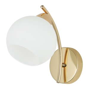 Biele/v zlatej farbe nástenné svietidlo Amos – Candellux Lighting