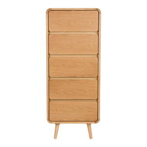 Komoda z jaseňového dreva v prírodnej farbe 45x112x40 cm Rise – Zuiver