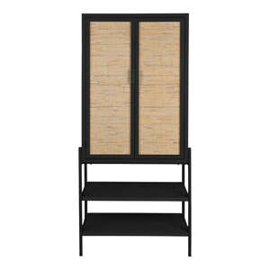 Čierna skrinka z jedlového dreva 70x160x36 cm Yasu – Dutchbone