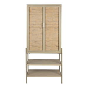 Béžová skrinka z jedlového dreva 70x160x36 cm Yasu – Dutchbone