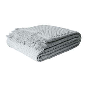 Bavlnený pléd v mentolovej farbe 140x200 cm Waffle – Mijolnir