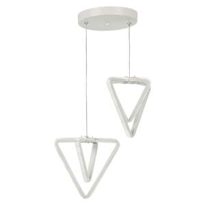 Biele kovové LED závesné svietidlo ø 20 cm Baris – Squid Lighting
